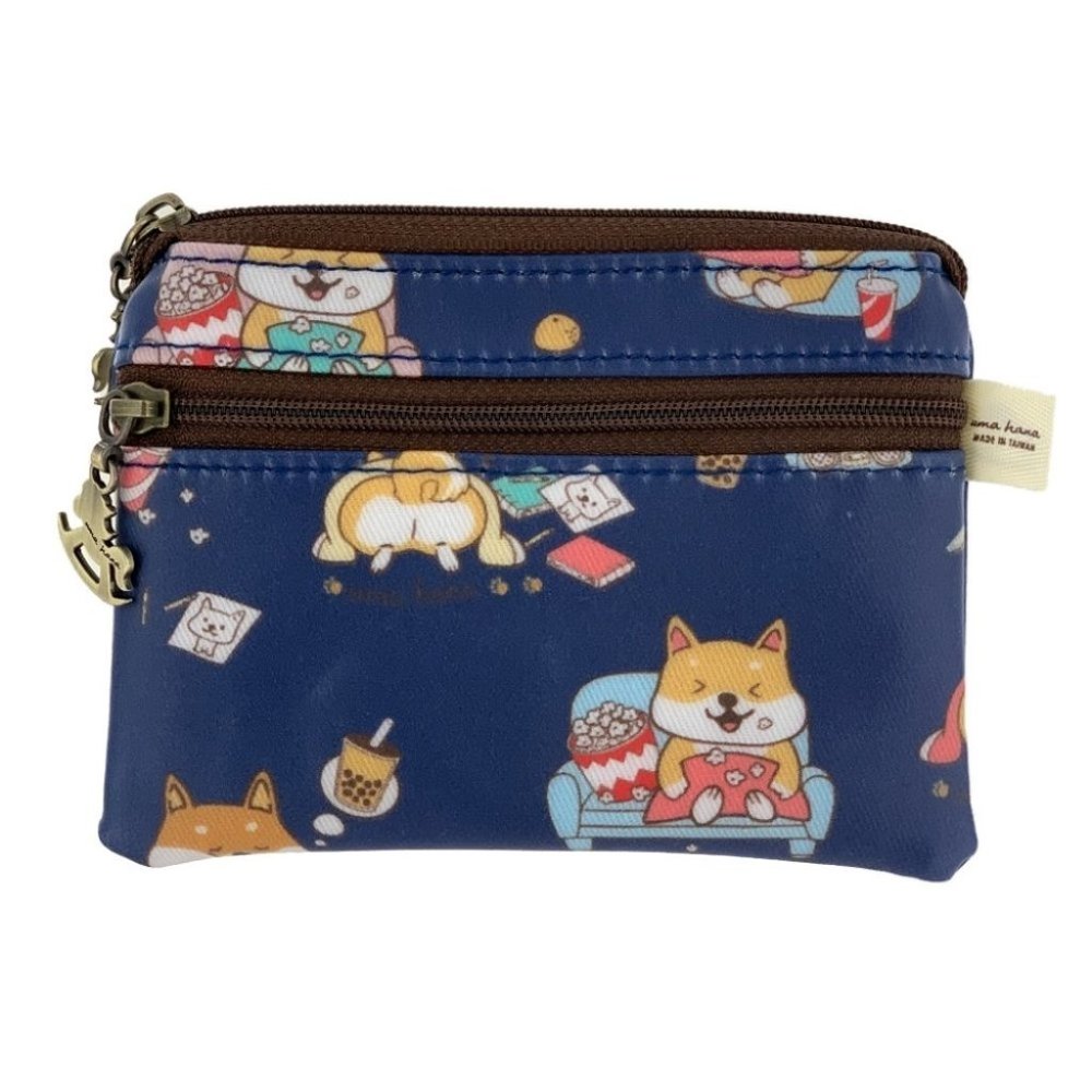 Waterproof Shiba Coin Purse Keychain Pouch Holder
